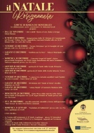 Locandina con il programma natalizio